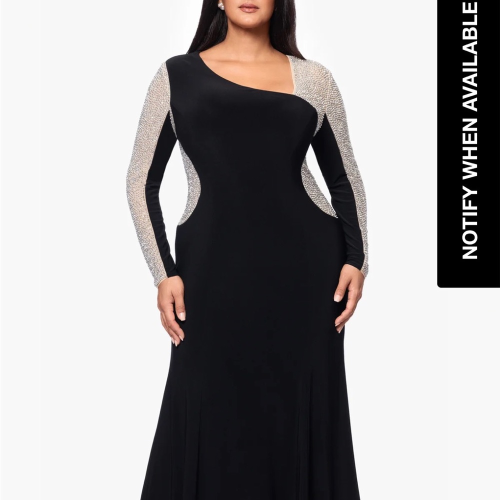 Elegant Black and Silver Women's Dress